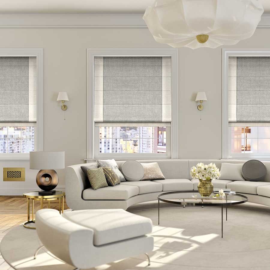 Roman Blinds for Living Room
