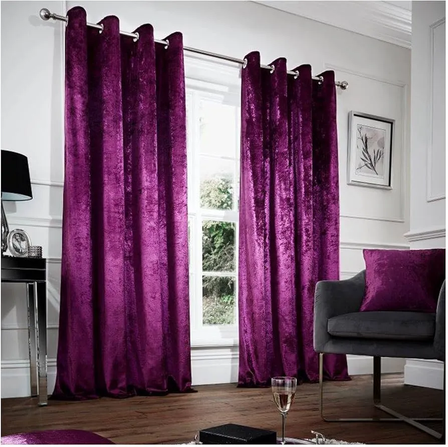 Purple Bedroom Curtain