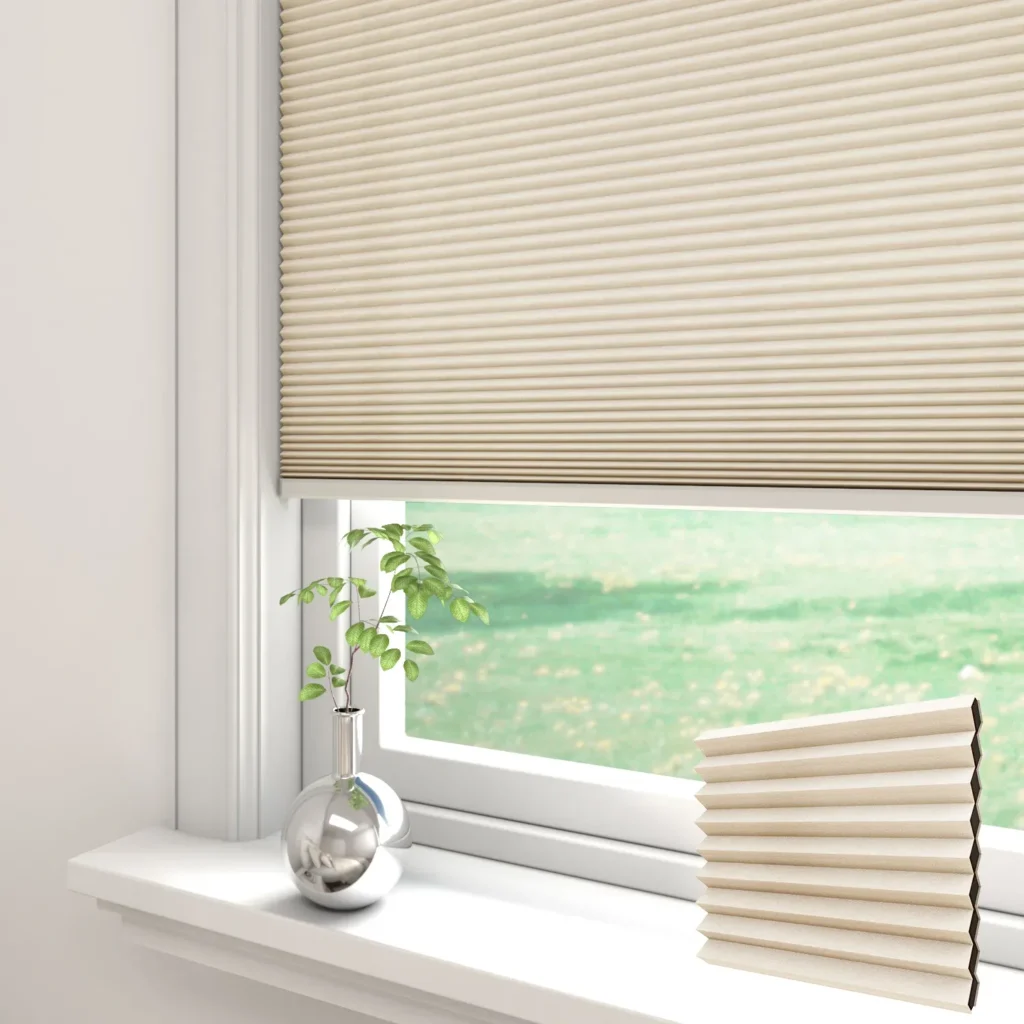 honey comb blind decor