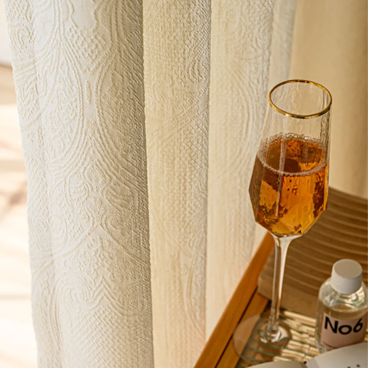 WHISPER Sheer Curtains - Beige