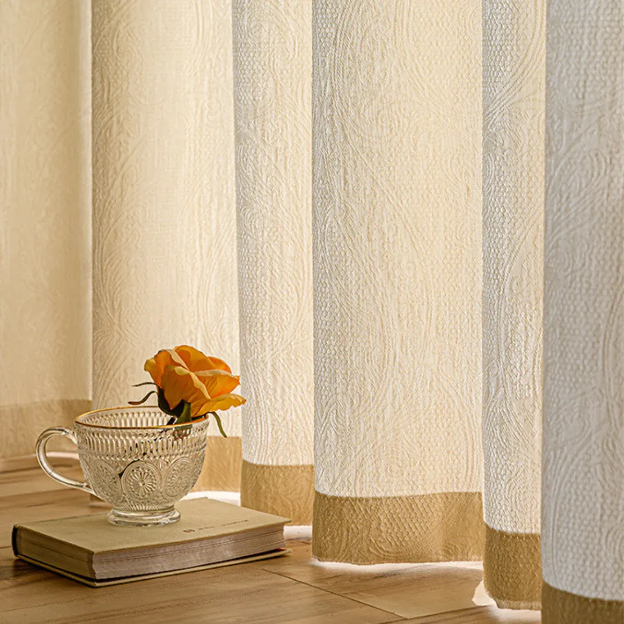 WHISPER Sheer Curtains - Beige - Image 3