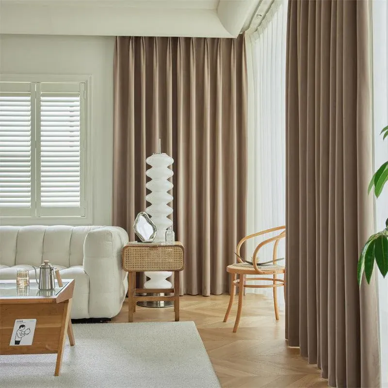 CALMBEIGE Velvet Blackout Curtains
