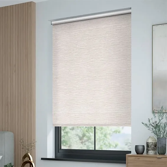 Blackout Woven Linen Roller Blind - Image 4