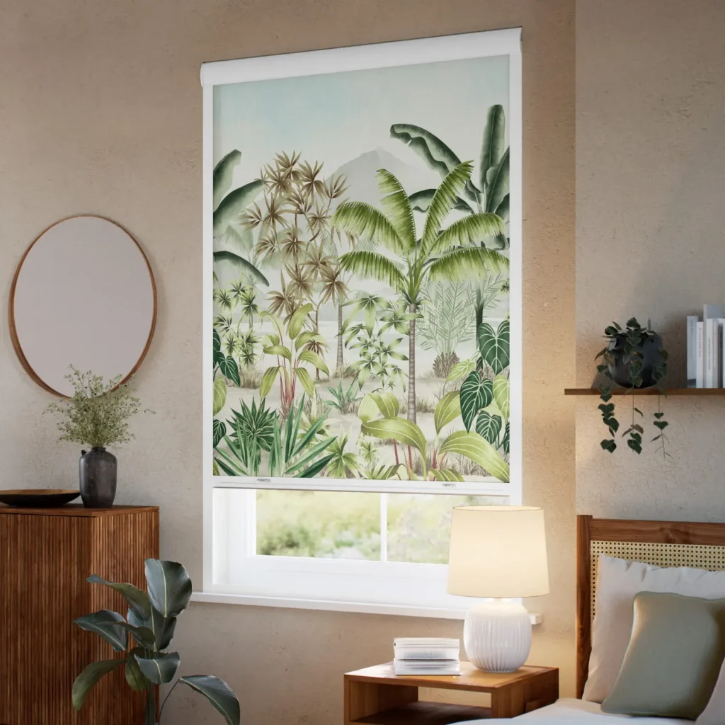Blackout Mountain Palm Tranquility Roller Blinds