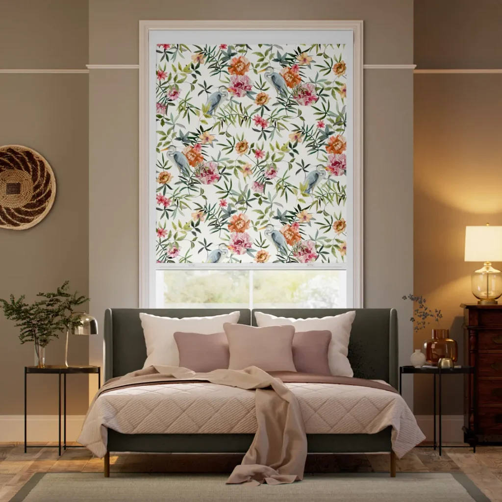 Blackout Bella Heron Classic White Roller Blind