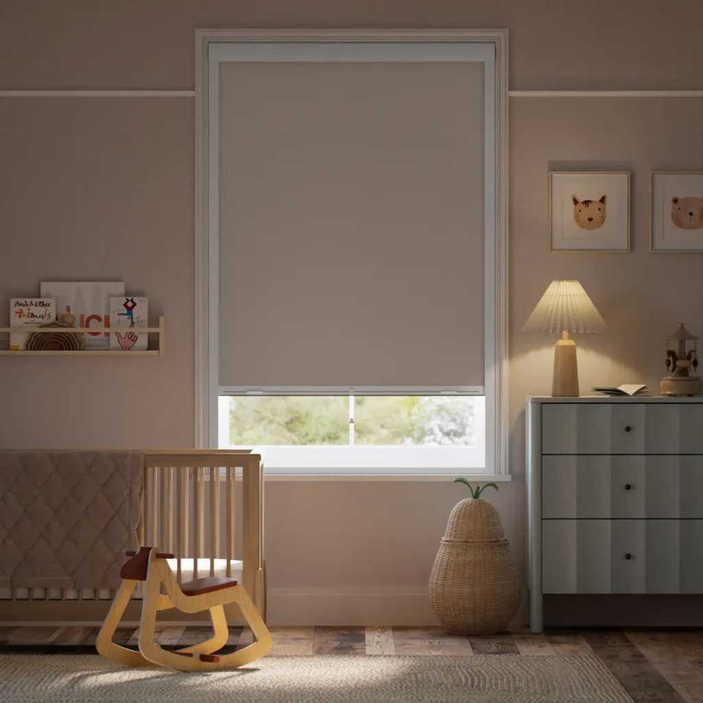 Blackout Warm Stone Roller Blind