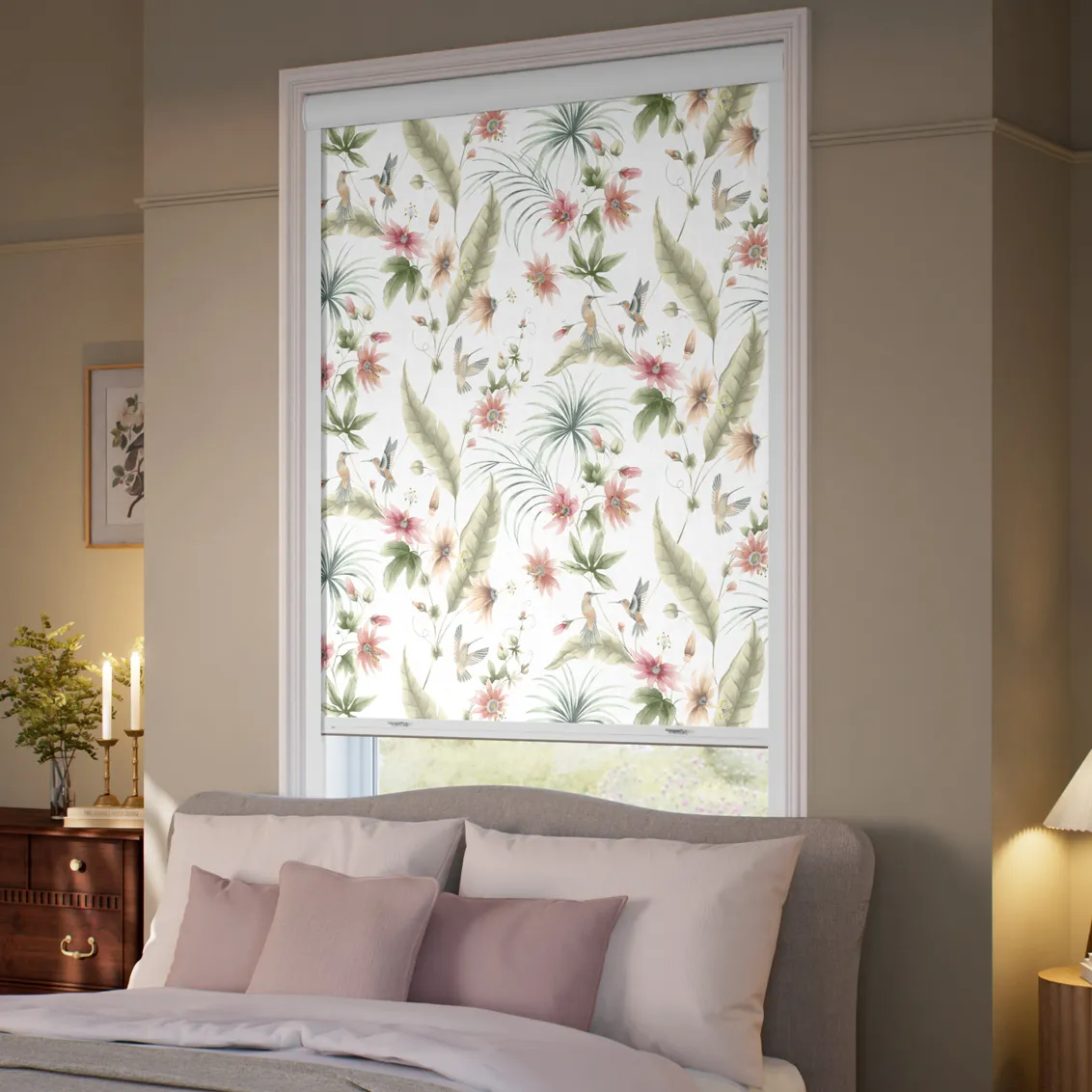Blackout Hummingbird Blush Roller Blind - Image 4