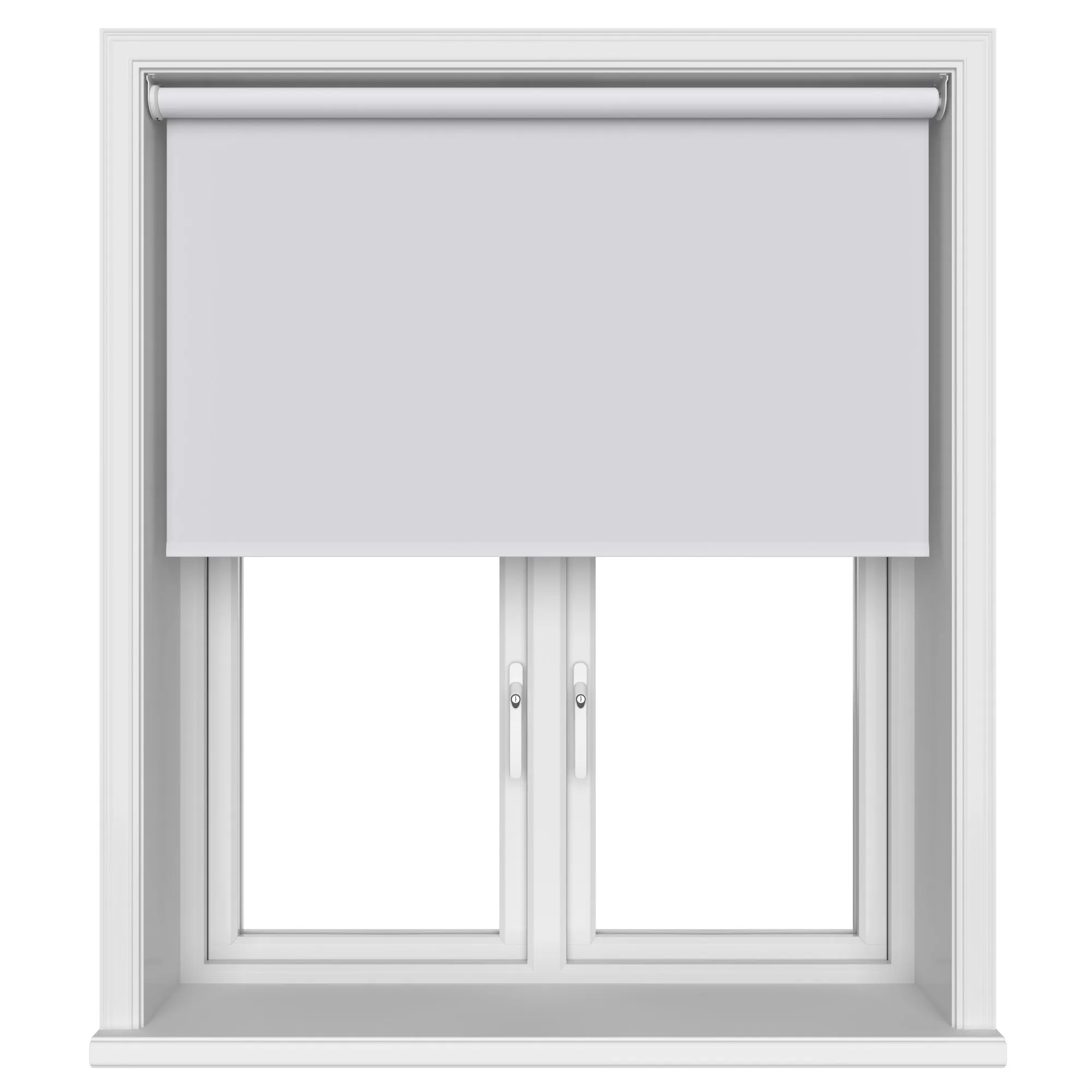Blackout White Motorised Roller Blind
