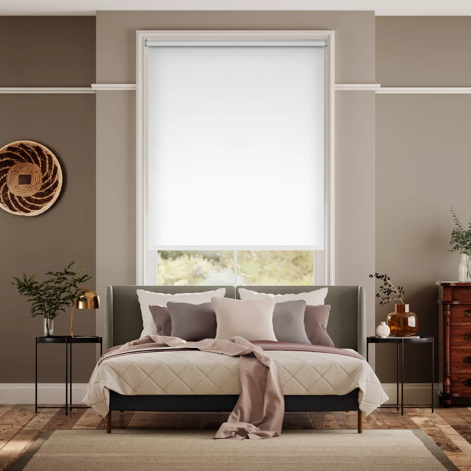 Blackout Crisp White Roller Blind - Image 2