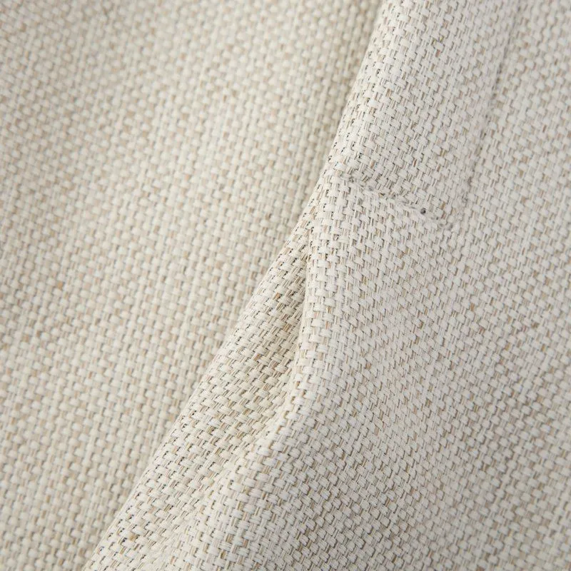 Linen blackout Room Darkening Pinch Pleat Curtains - Image 3