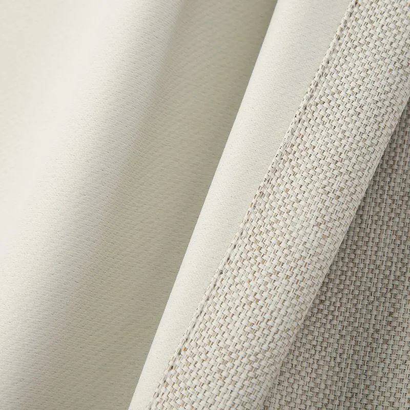 Linen blackout Room Darkening Pinch Pleat Curtains - Image 4