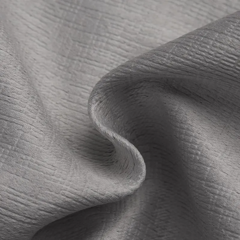 Silver Blackout Room Darkening Pinch Pleat Curtains - Image 2