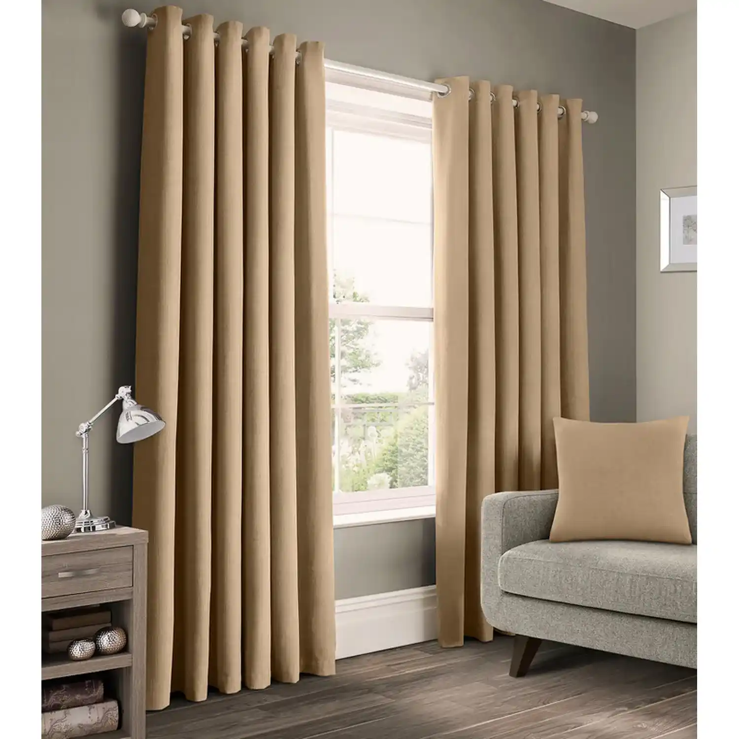 Plain cotton curtains Dubai