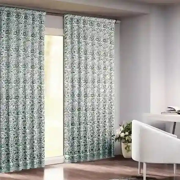 Printed cotton curtains dubai