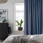 Custom Made Curtains Pitch Black Blackout ATLANTIC BLUE