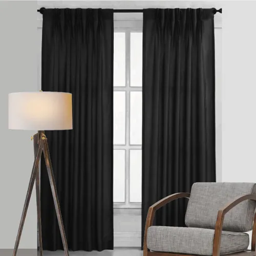 BOND Pinch Pleat 250cm Darkening Blackout Curtains CHARCOAL - Image 5