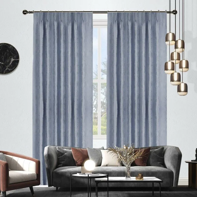 Burgundy Blackout Pinch Pleat Curtains - Image 4