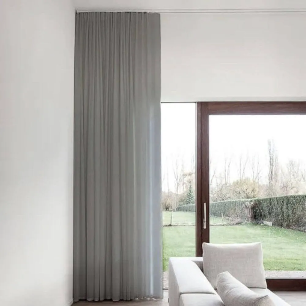 Custom Made Sheer Curtains GREY