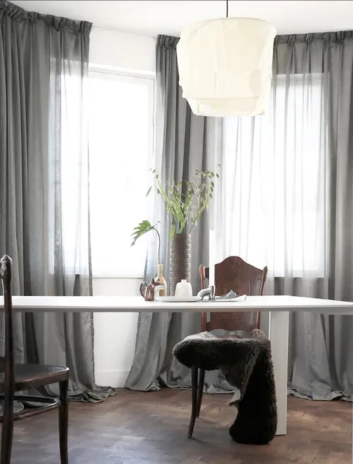 Custom Made Sheer Curtains GREY - Image 3