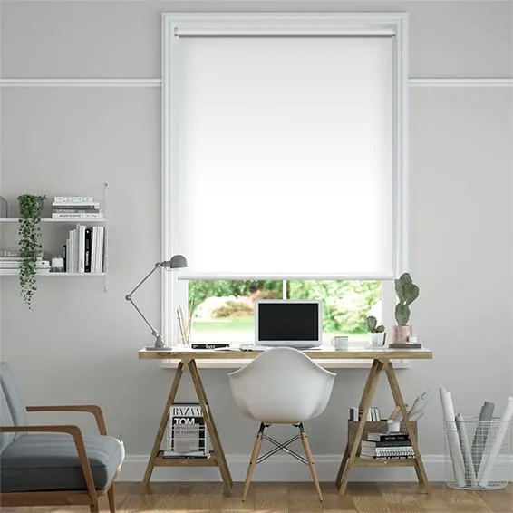 Blackout Pristine White Roller Blind