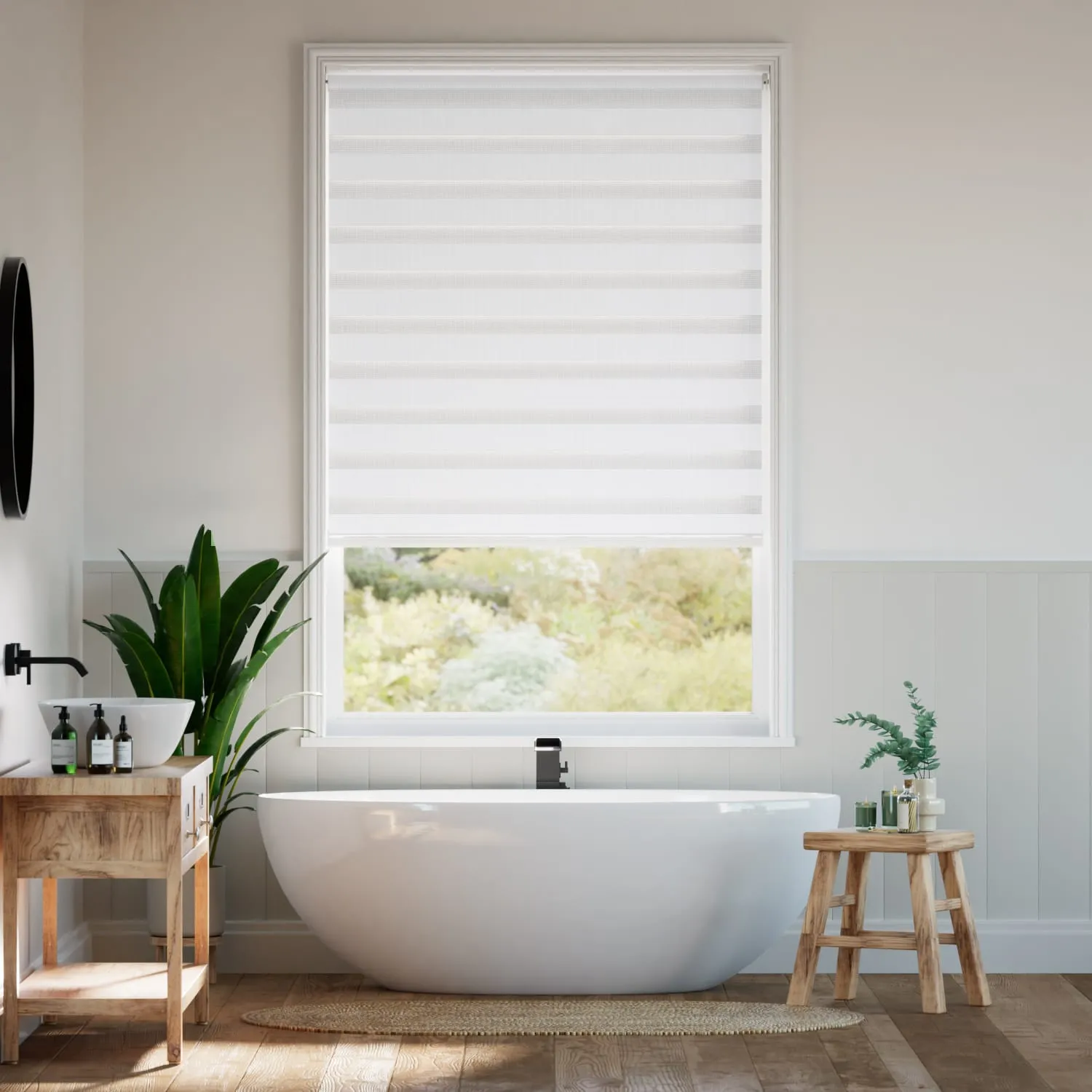 Bright White Roller Blind - Image 2