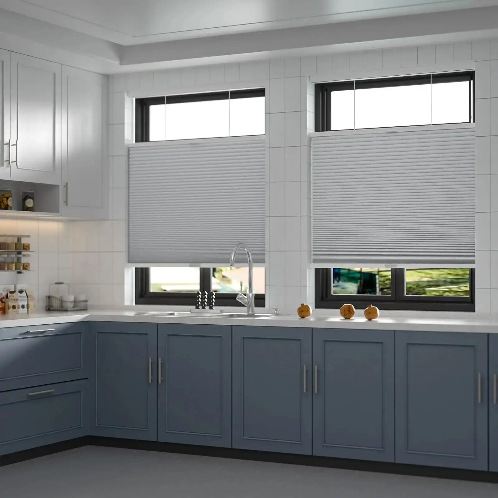 kitchenhoneycombwindowblinds